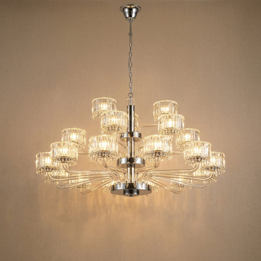 Crystal Chandelier in chrome