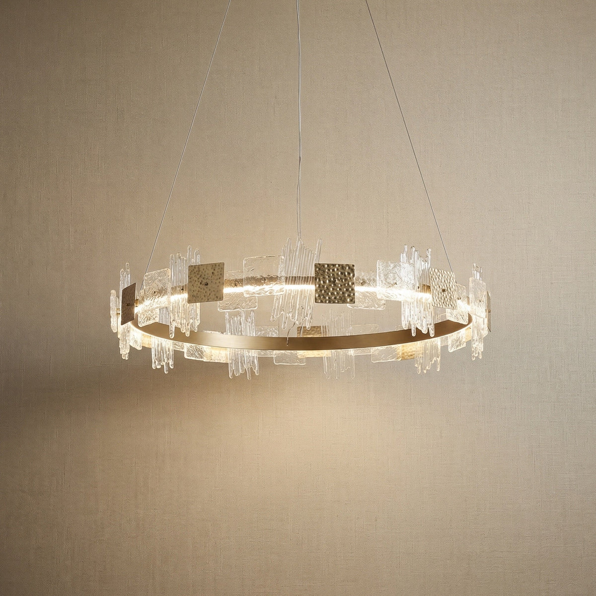 Dining Room Pendant Light in champagne gold
