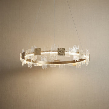 Dining Room Pendant Light in champagne gold