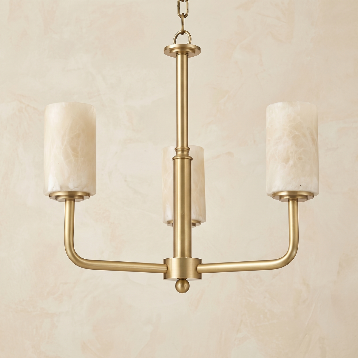 Brass 3-Arm Cylinder Alabaster Pendant Light — D600 — mra-brass-3-arm-cylinder-91068a-d600-dark