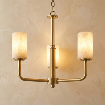 Brass 3-Arm Cylinder Alabaster Pendant Light — D600 — mra-brass-3-arm-cylinder-91068a-d600-product