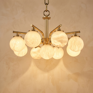 Brass 9-orb 91064 (extra) Alabaster Pendant Light — D720 — mra-brass-9-orb-91064-extra-d720-product