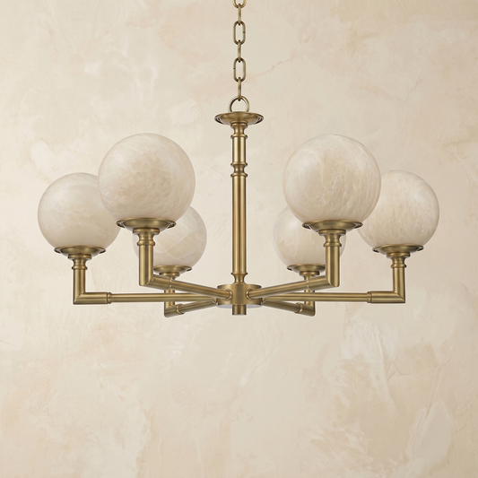 Brass Orb Classic Alabaster Pendant Light — D730 — mra-brass-orb-classic-91063-d730-dark