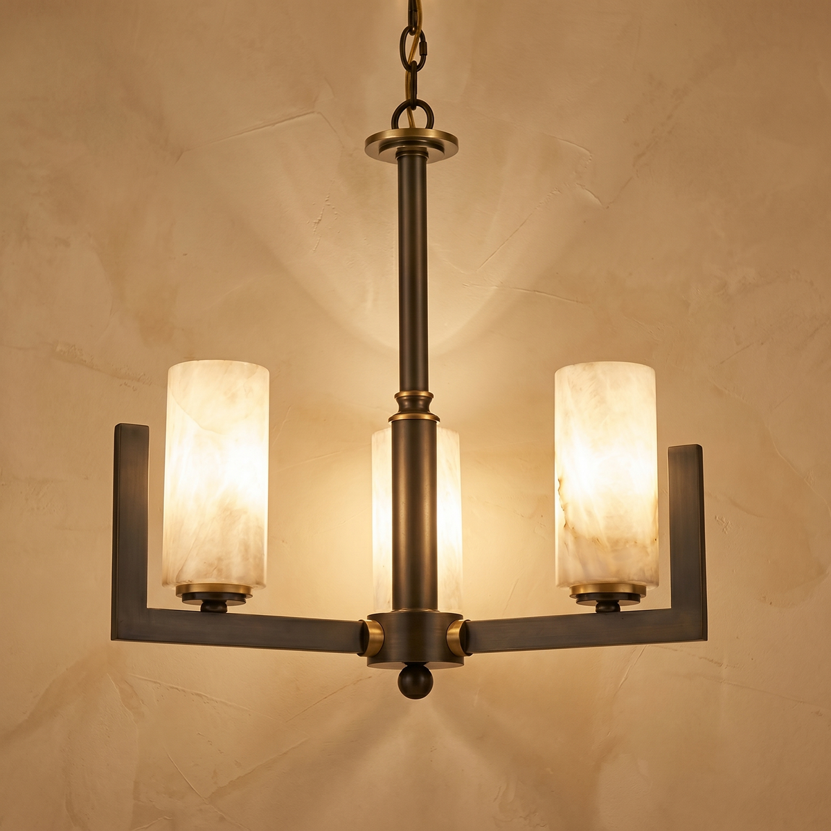 Cylinder 3-arm Alabaster Pendant Light — D520 — mra-cylinder-3-arm-91067-d520-product