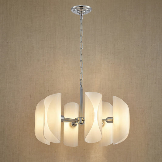 Pendant Light Fixtures Glass in chrome