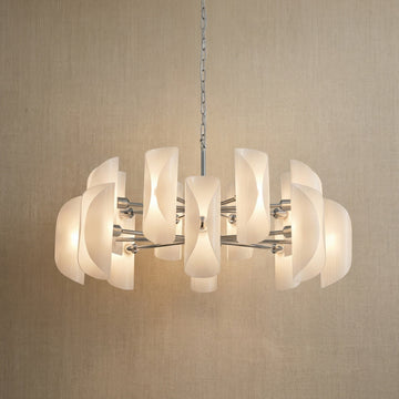 Glass Light Pendant in gold