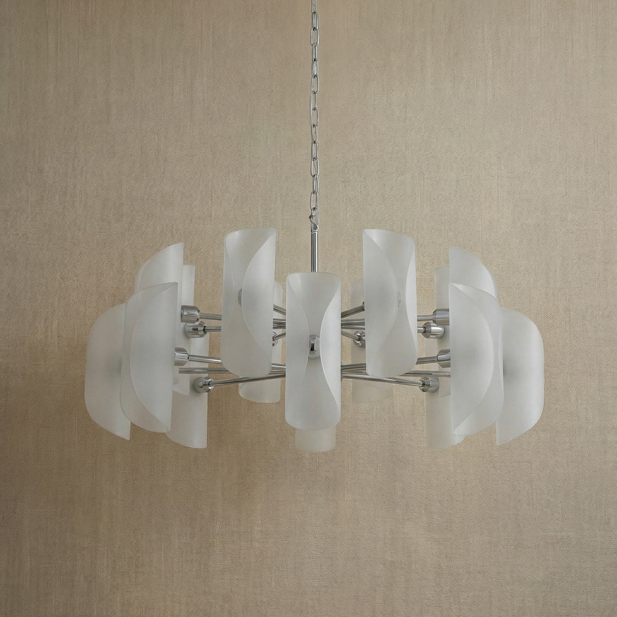 Detail of the stainless steel with gold finish