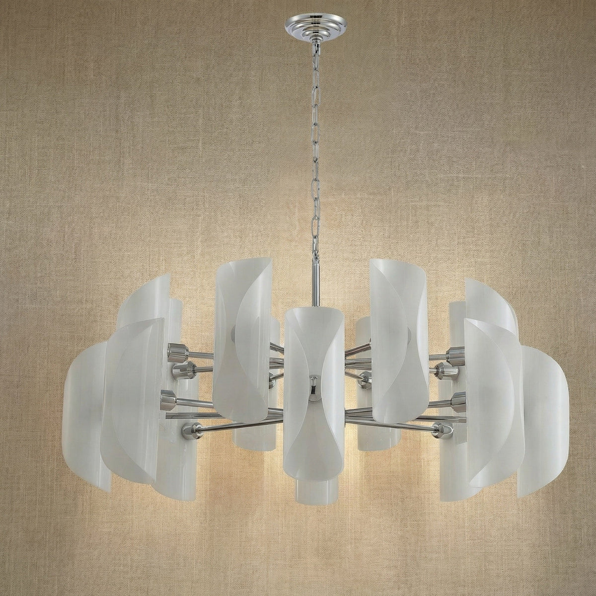 Glass Pendant Light Modern in a dining room