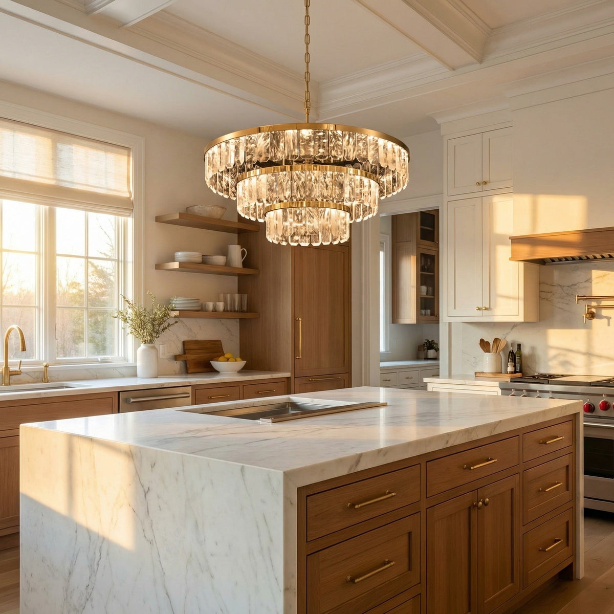 Yiosi Series Crystal Pendant Light Style B - scene-2