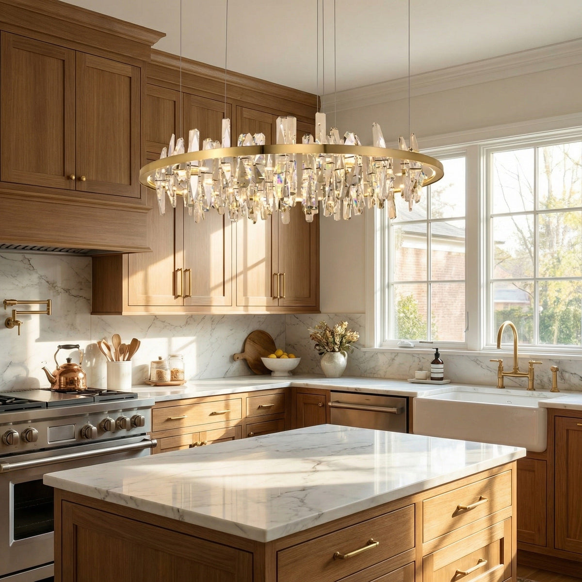 Yiosi Series Crystal Pendant Light Style D - scene-2