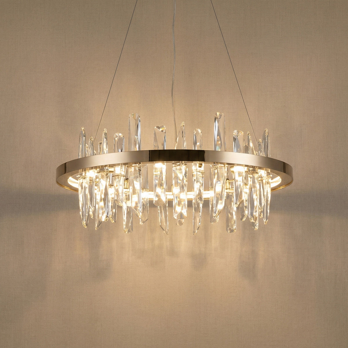 Yiosi Series Crystal Pendant Light Style D - 31" (Dia 800mm)