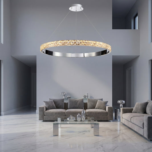 Yiosi Series Crystal Pendant Light Style L - scene-1