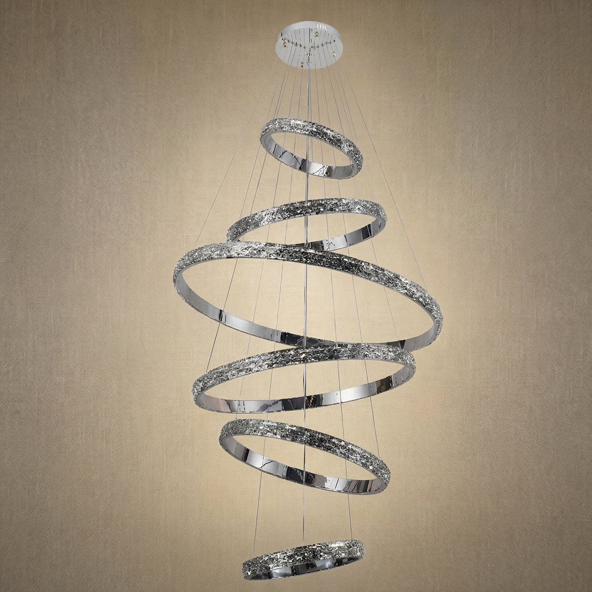 Yiosi Series Crystal Pendant Light Style L - dark