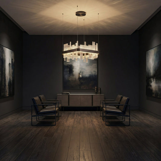 Yiosi Series Glass Pendant Light Style L - scene-1