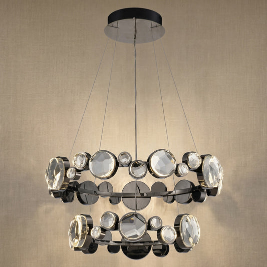 Yiosi Series Nested Crystal Pendant Light Style C - 22" (Dia 560mm)