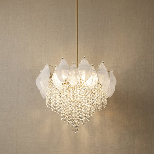 Yiosi Series Oval Glass Pendant Light 39" Style E - 18" (Dia 450mm)