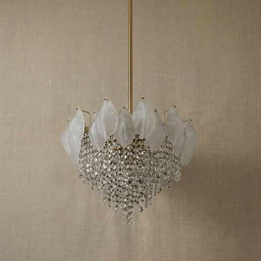 Yiosi Series Oval Glass Pendant Light 39" Style E - dark