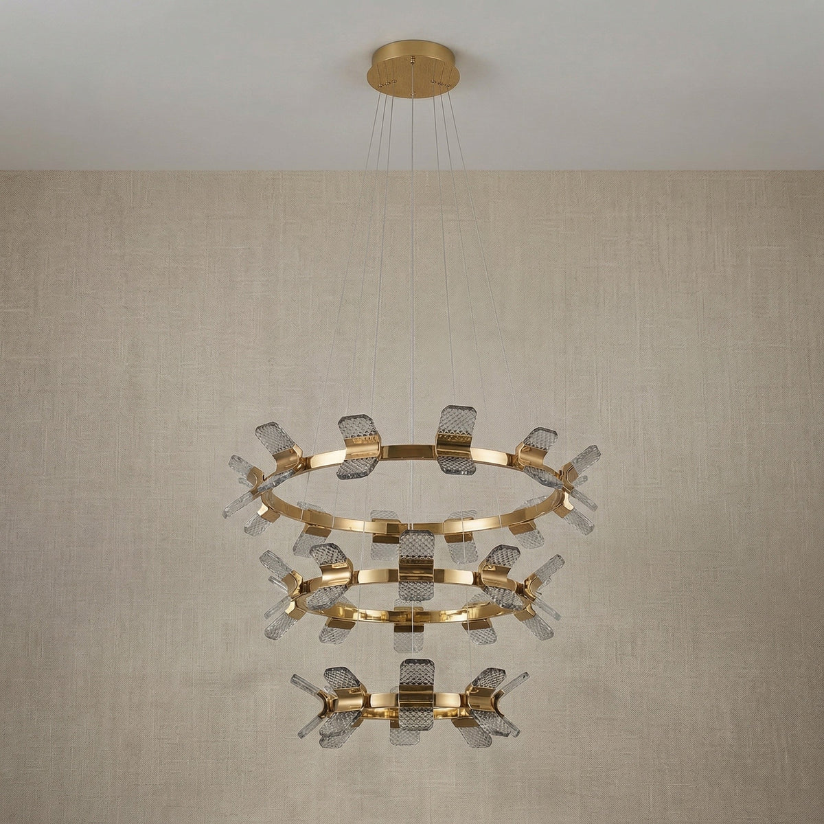 Foyer Chandelier Contemporary in a foyer