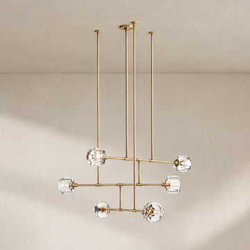 Zachary Mobile 3-Tier Round Chandelier 48'' 62''