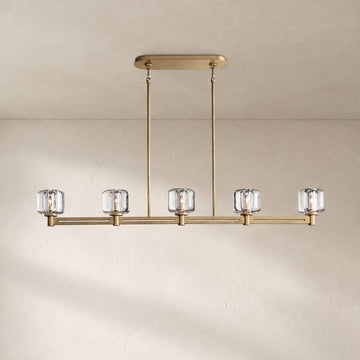 Zachary Single Linear Chandelier 54'' 72''